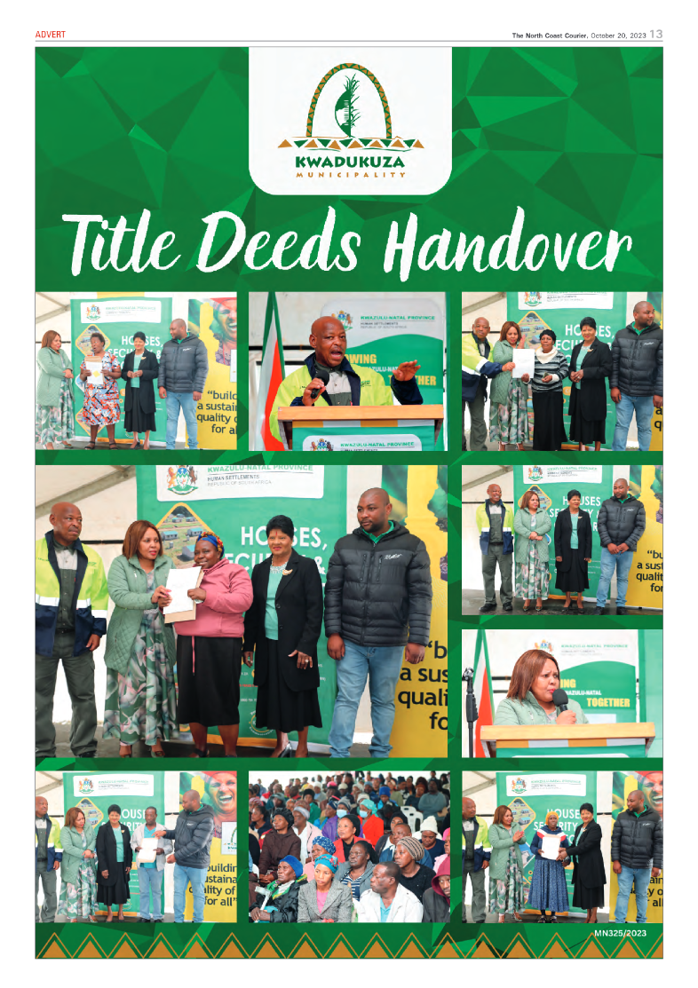 The North Coast Courier 20 October 2023 page 13