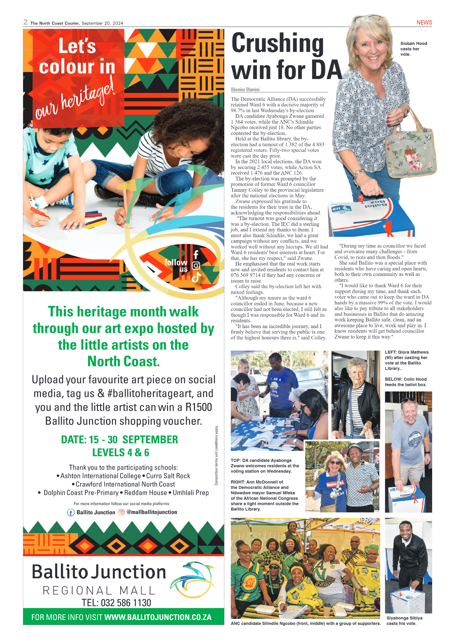 The North Coast Courier – 20 September 2024 page 2