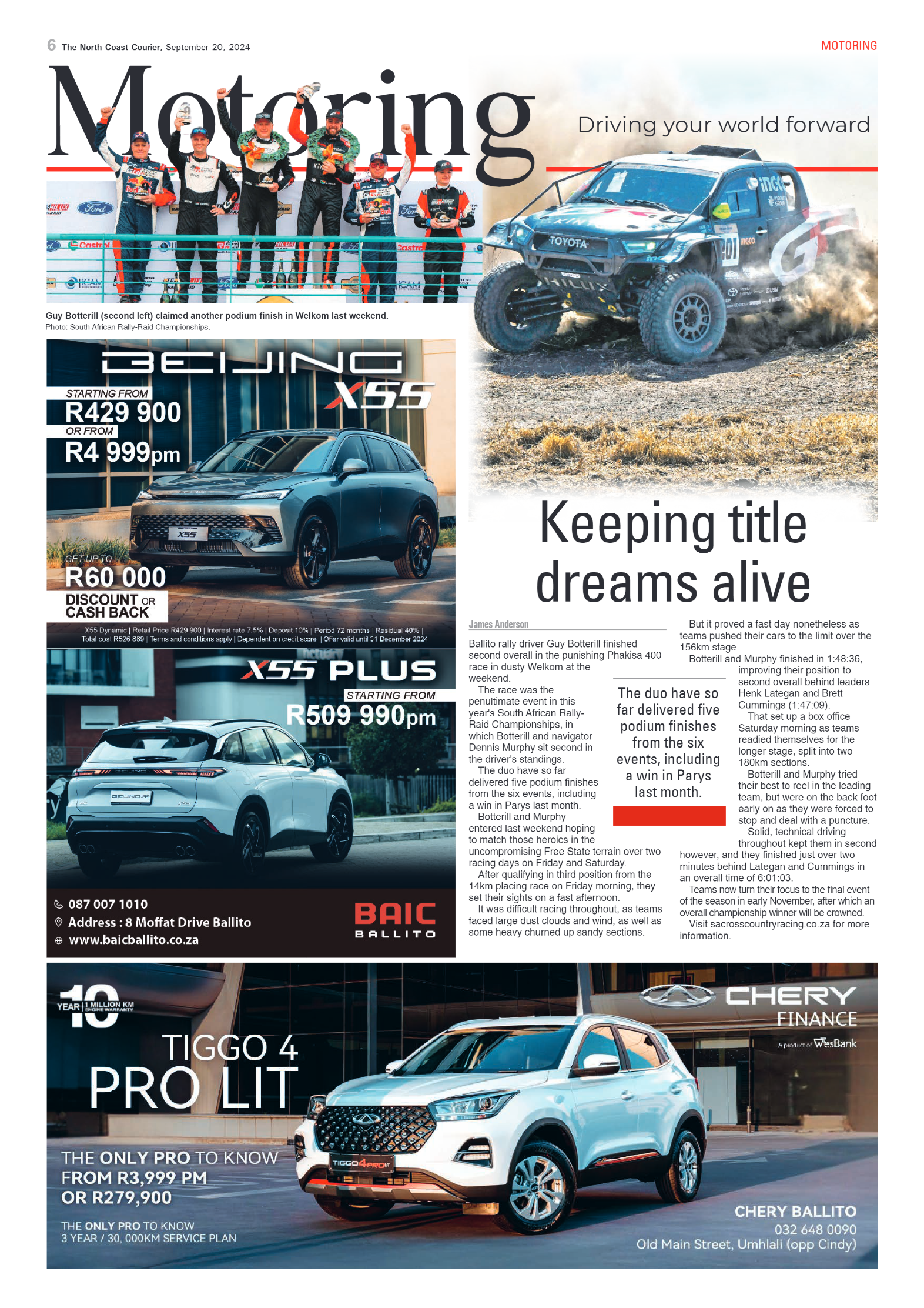 The North Coast Courier – 20 September 2024 page 6