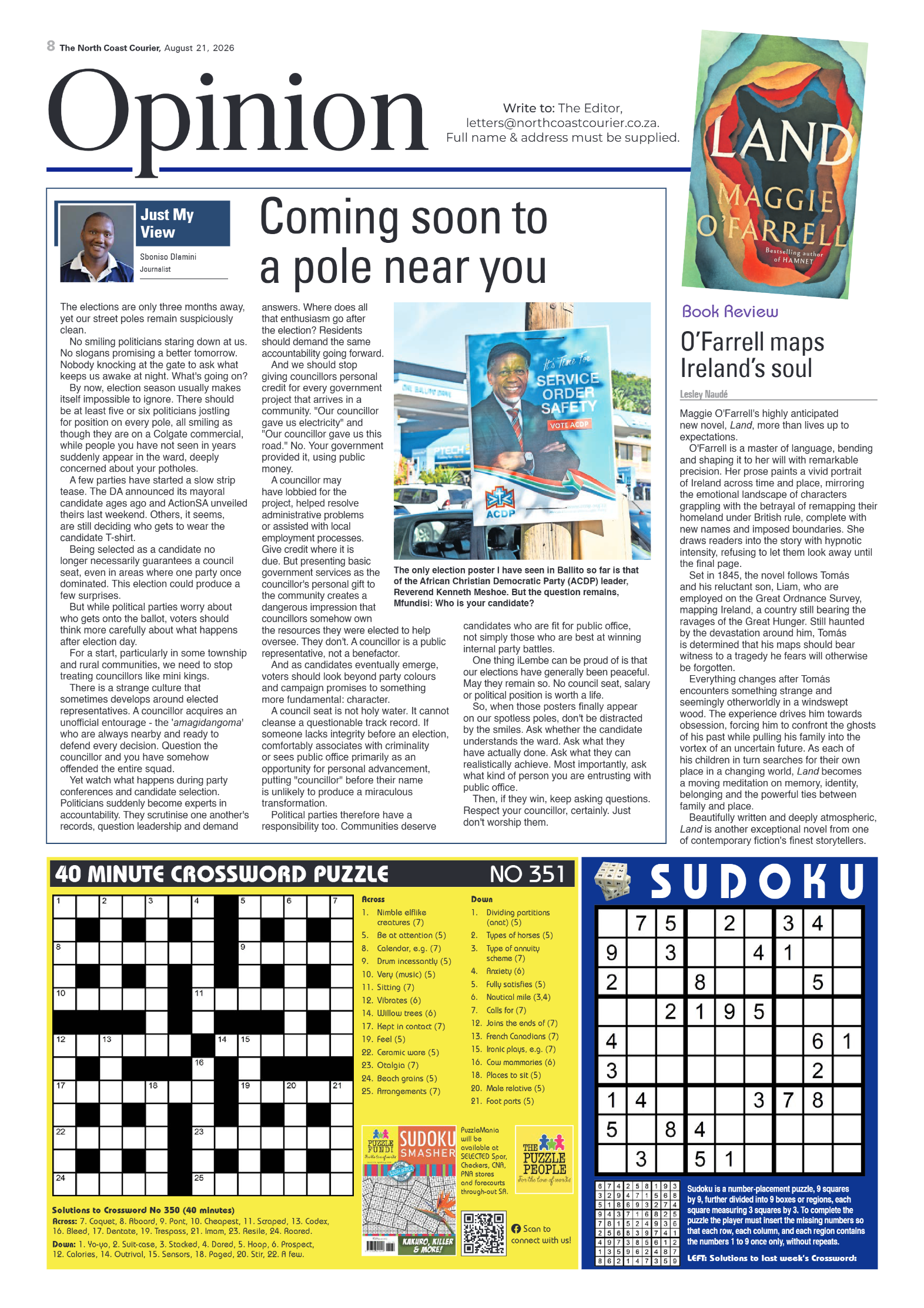 The North Coast Courier – 21 August 2026 page 8