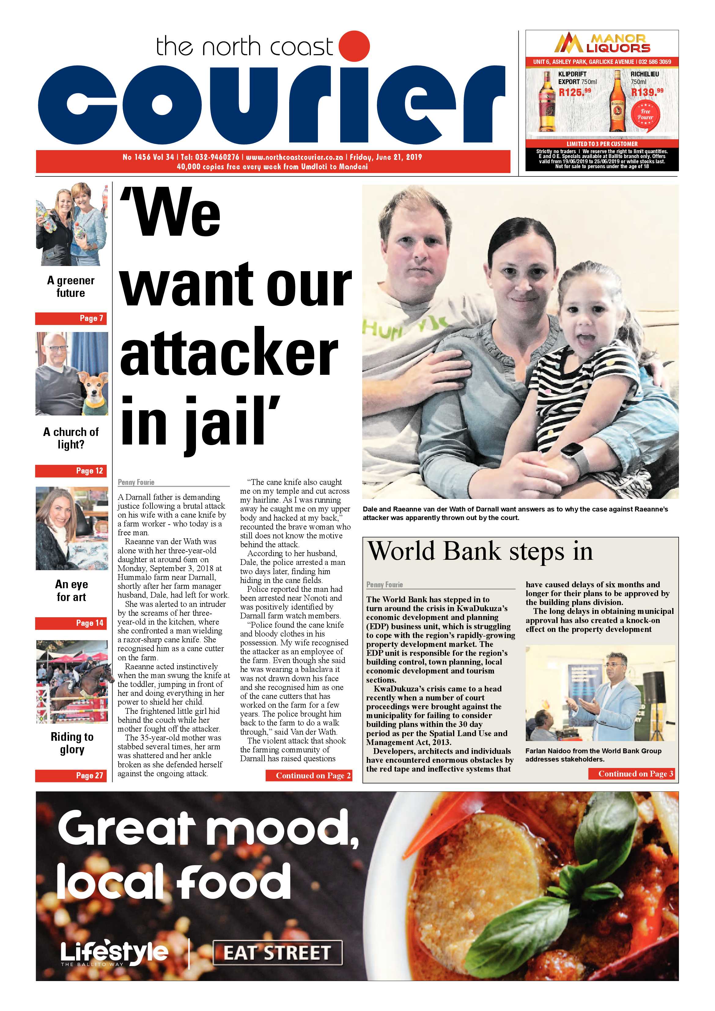 The North Coast Courier 21 June 2019 page 1