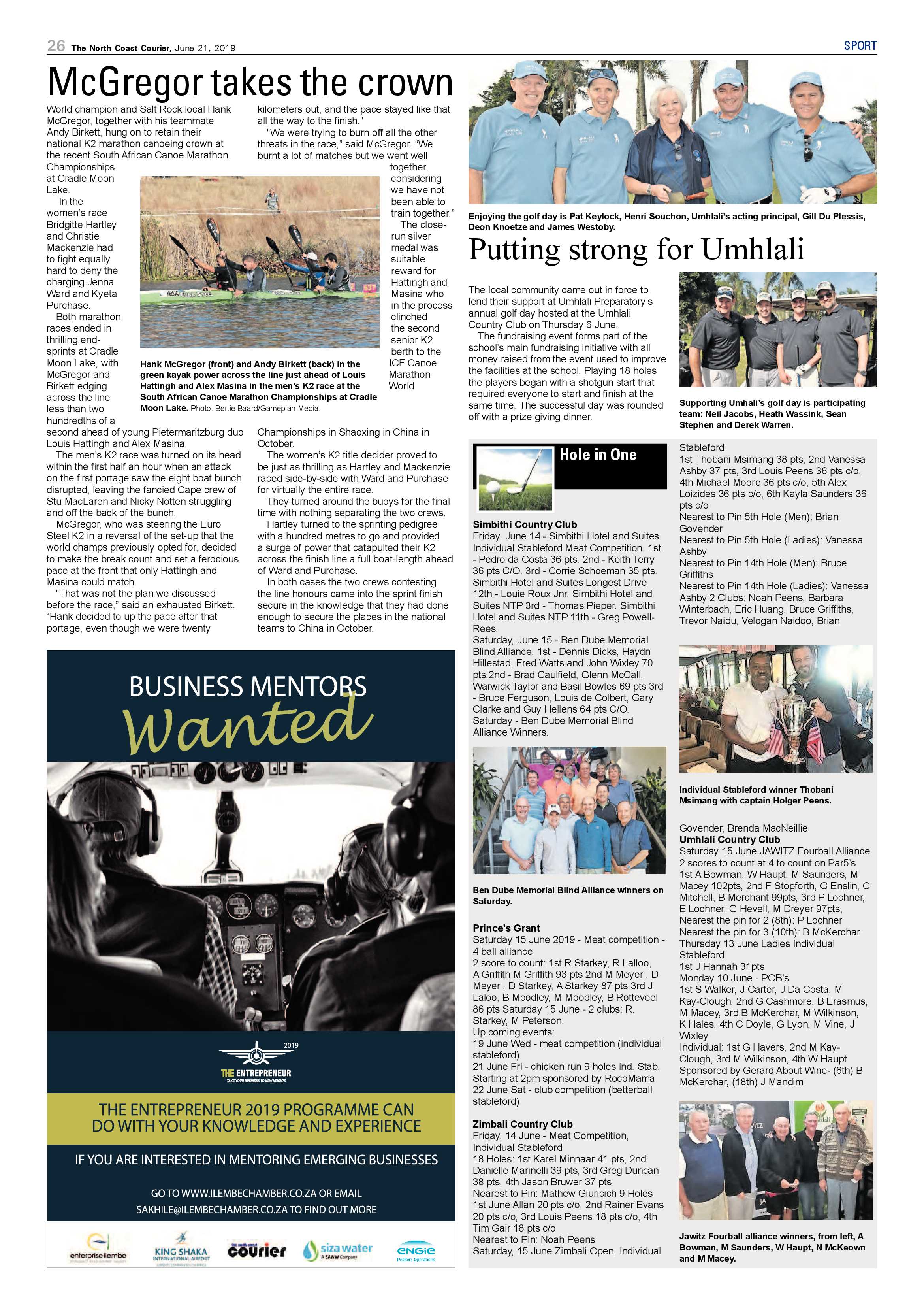 The North Coast Courier 21 June 2019 page 26