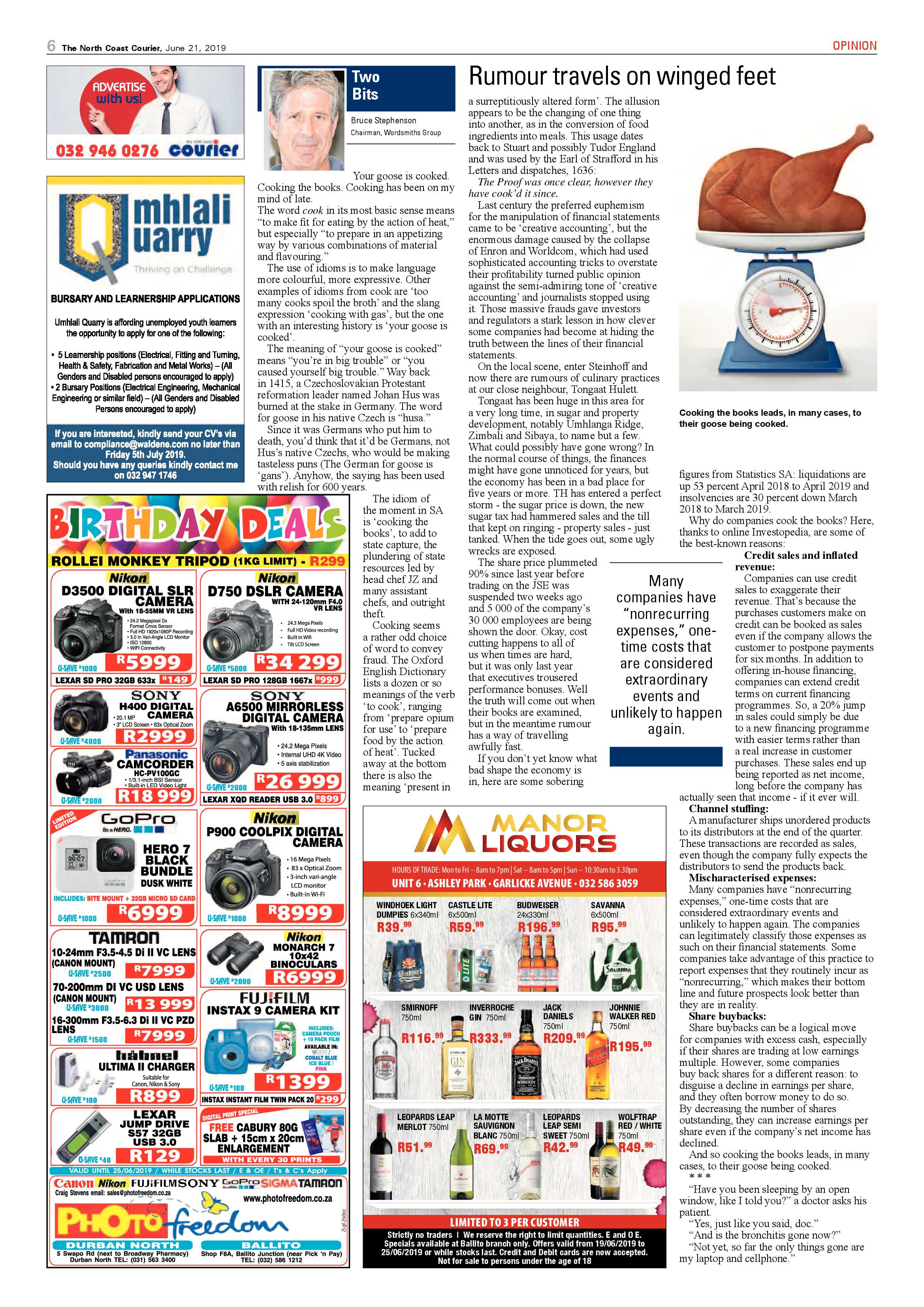 The North Coast Courier 21 June 2019 page 6