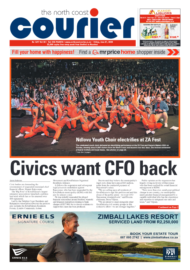 The North Coast Courier – 21 June 2024 page 1