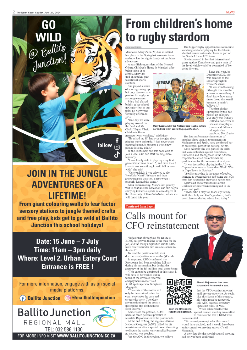 The North Coast Courier – 21 June 2024 page 2