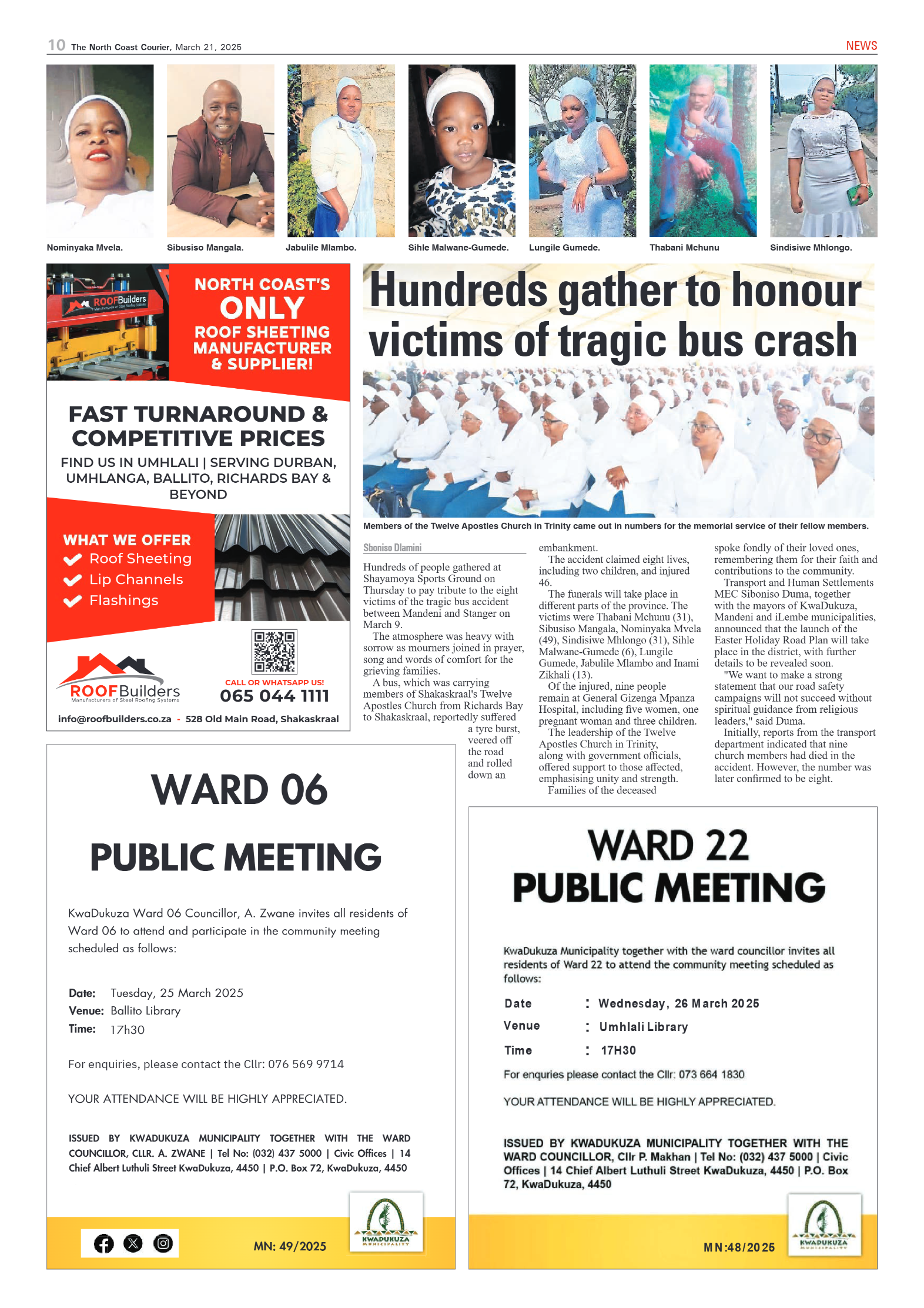The North Coast Courier – 21 March 2025 page 10