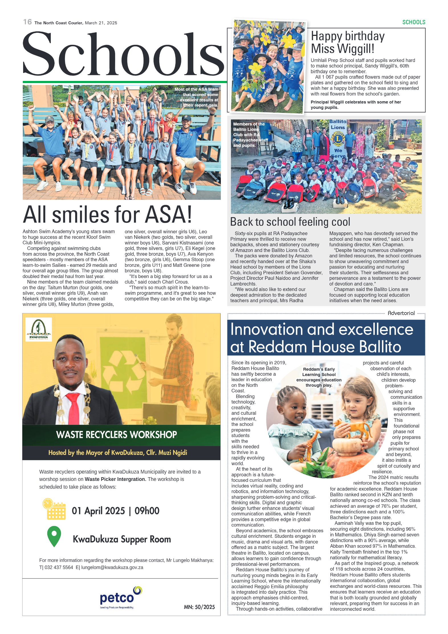 The North Coast Courier – 21 March 2025 page 16