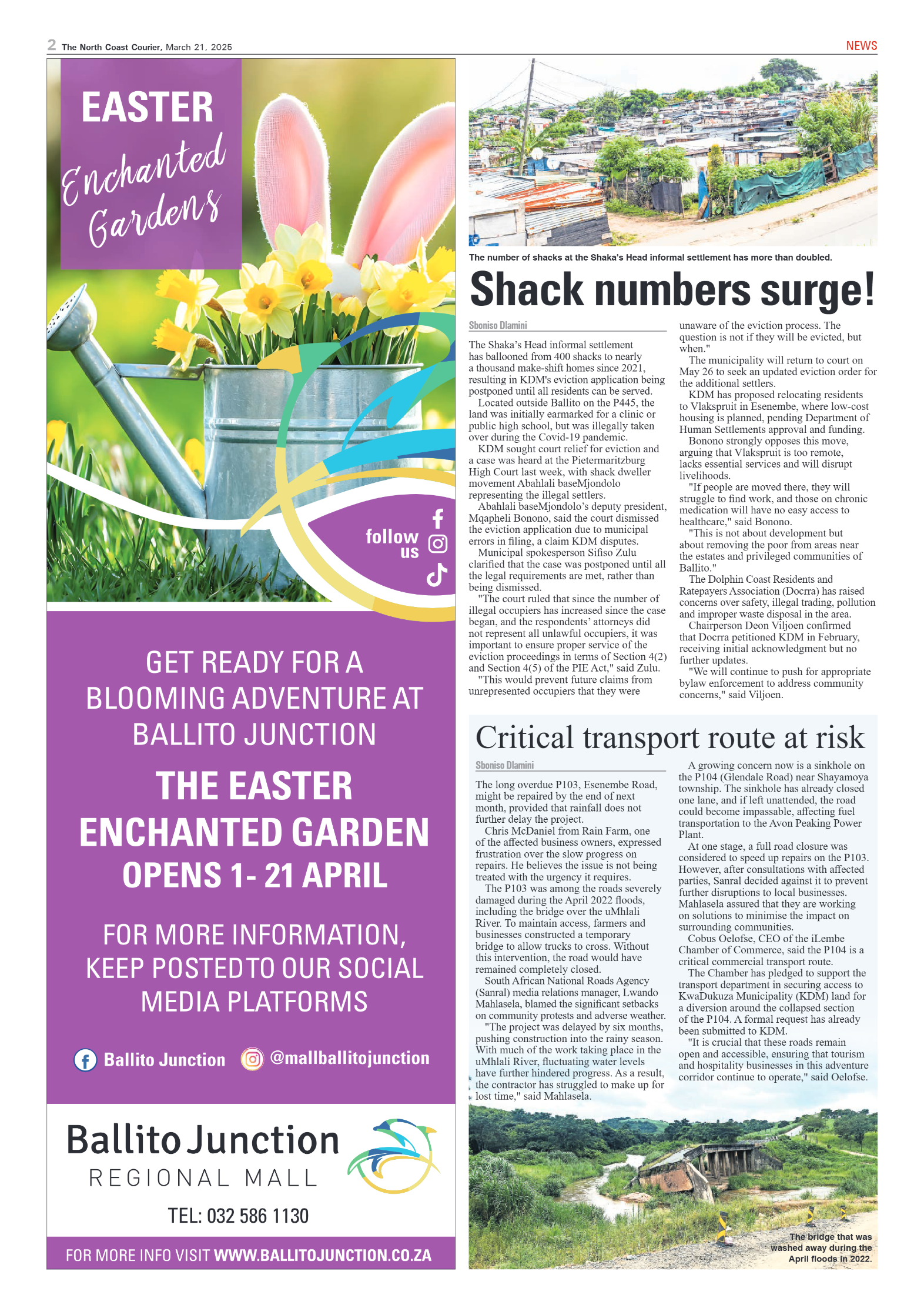 The North Coast Courier – 21 March 2025 page 2