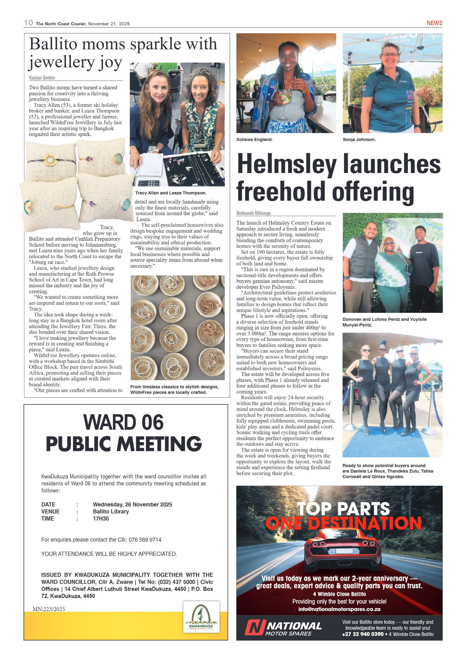The North Coast Courier – 21 November 2025 page 10