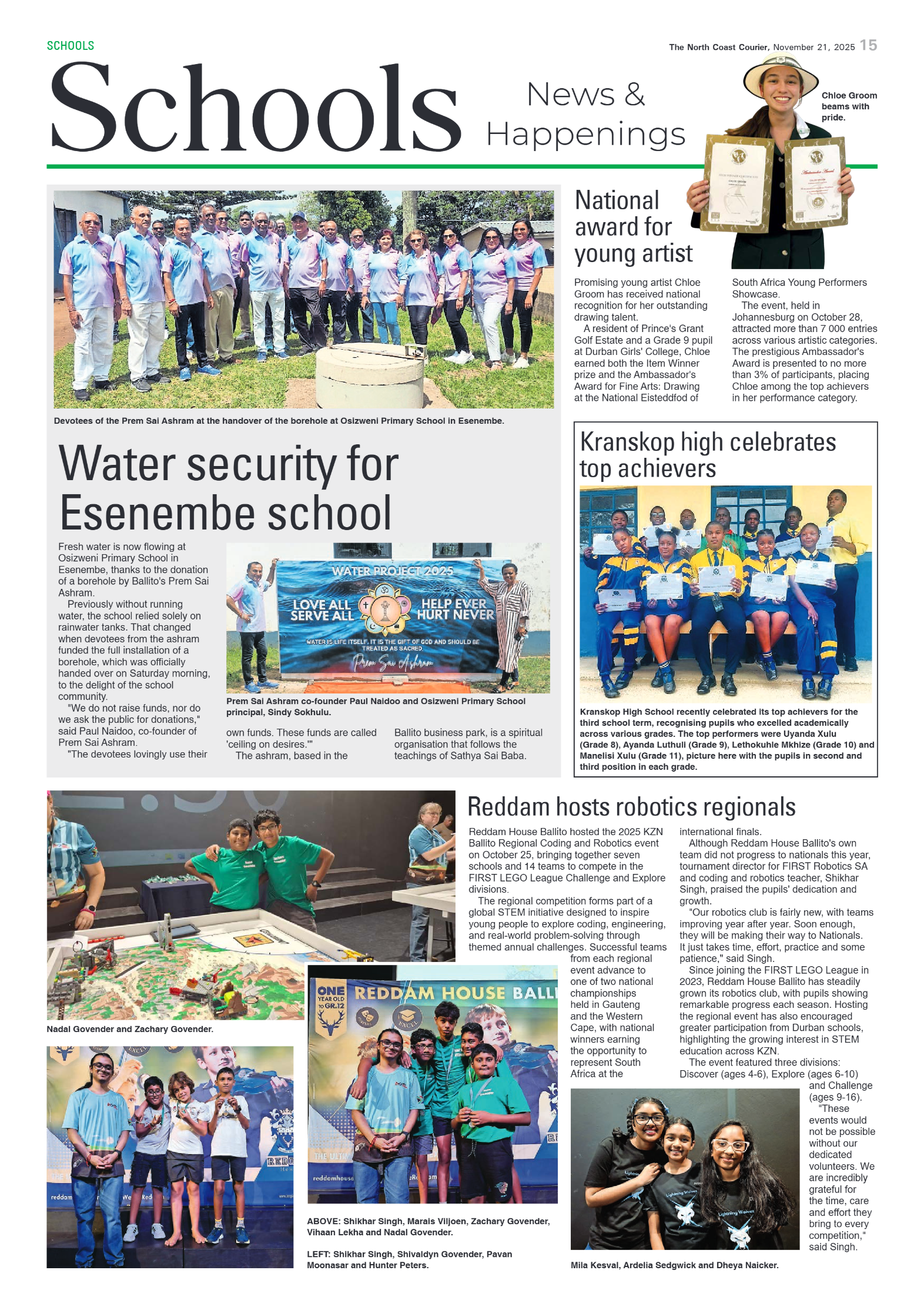 The North Coast Courier – 21 November 2025 page 15