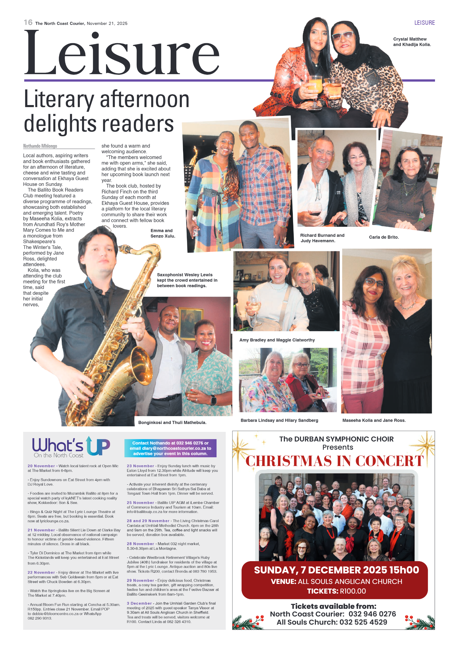 The North Coast Courier – 21 November 2025 page 16
