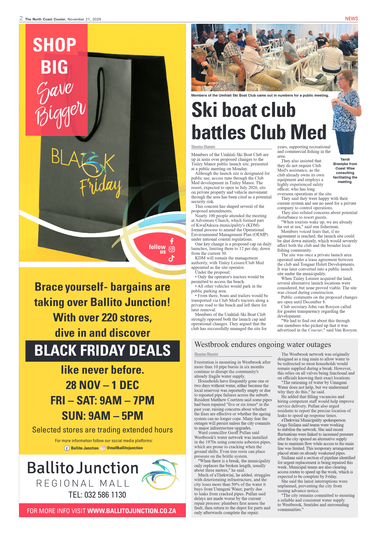 The North Coast Courier – 21 November 2025 page 2