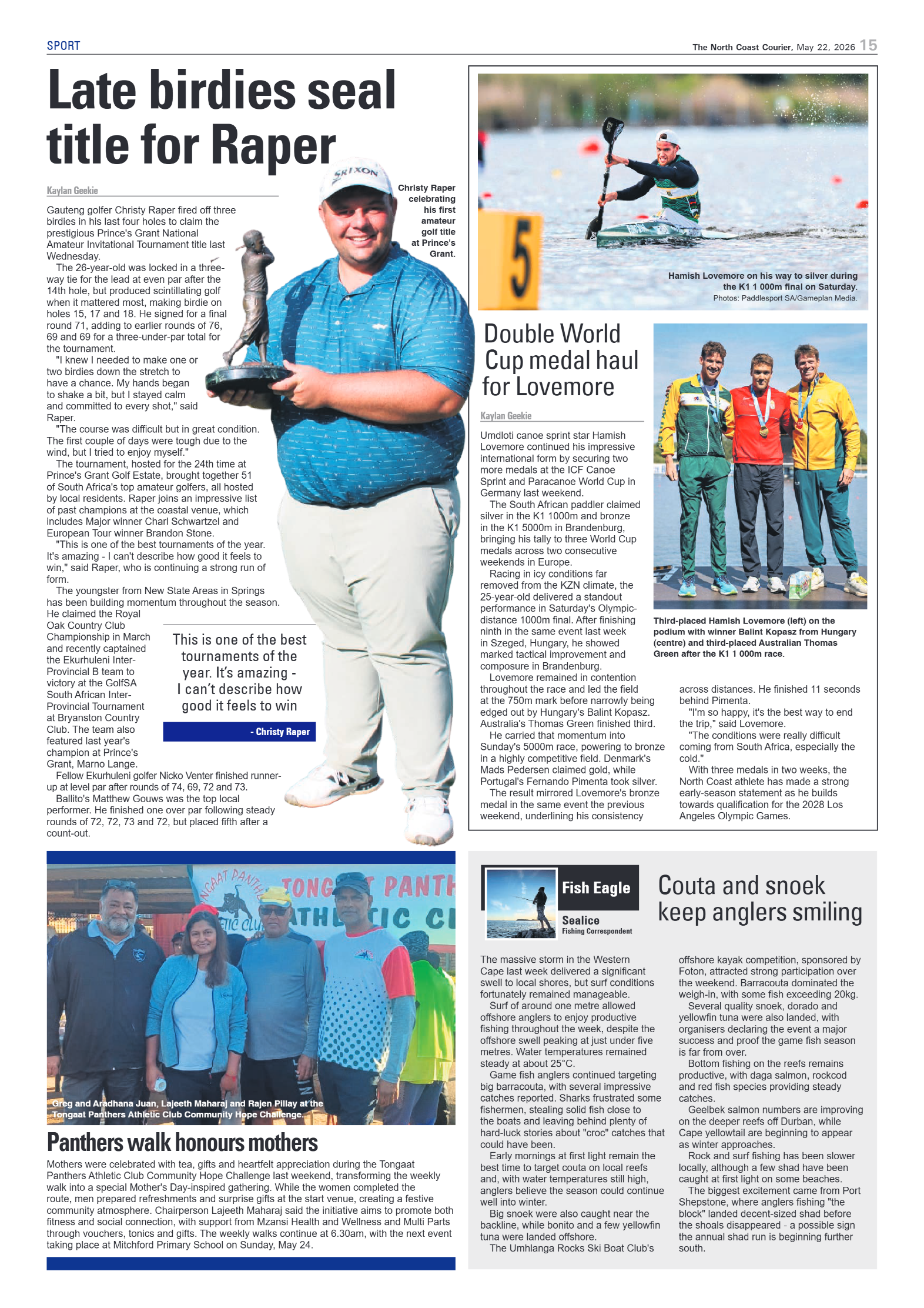 The North Coast Courier – 22 May 2026 page 15