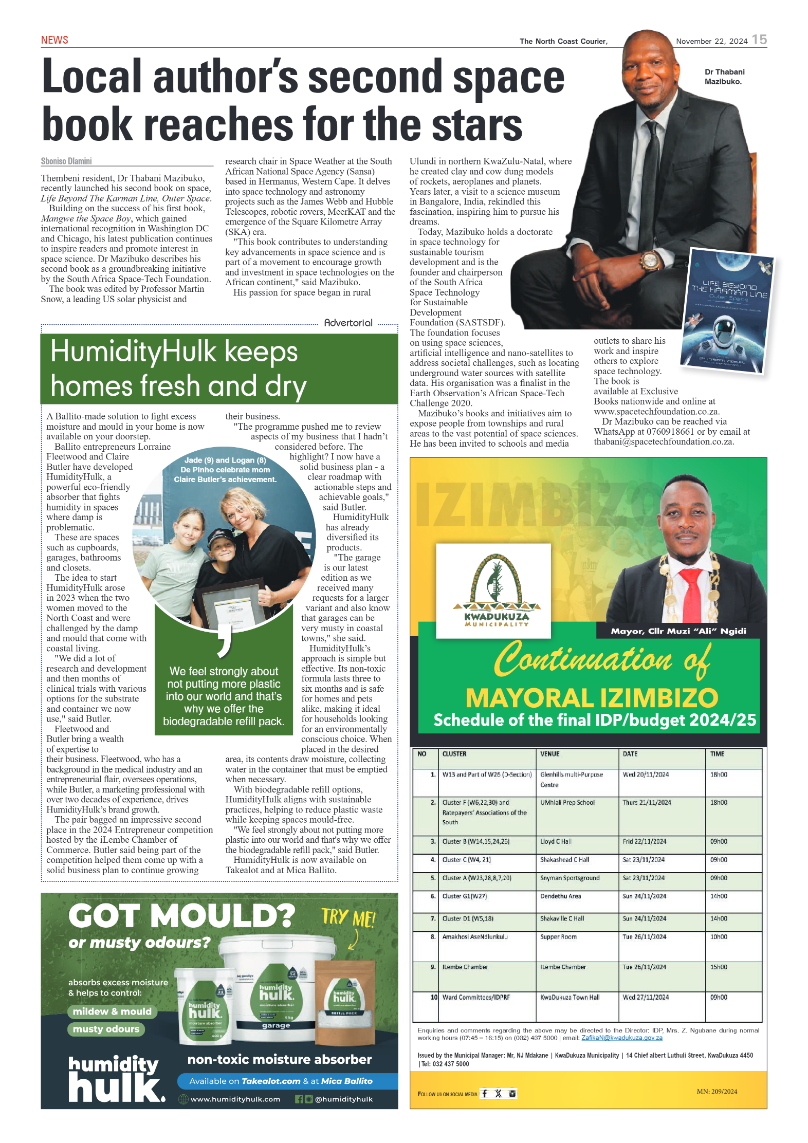 The North Coast Courier – 22 November 2024 page 15
