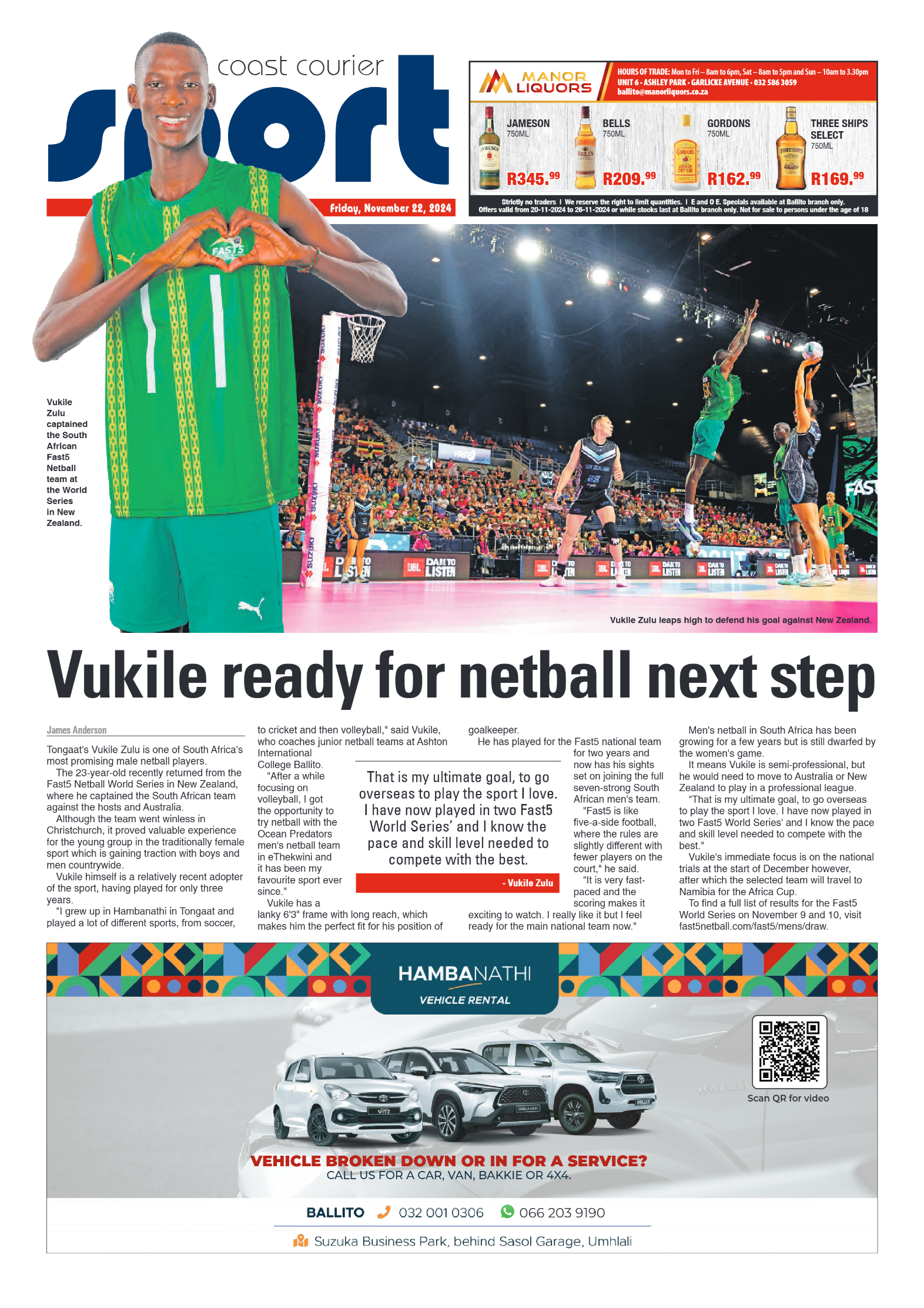 The North Coast Courier – 22 November 2024 page 20
