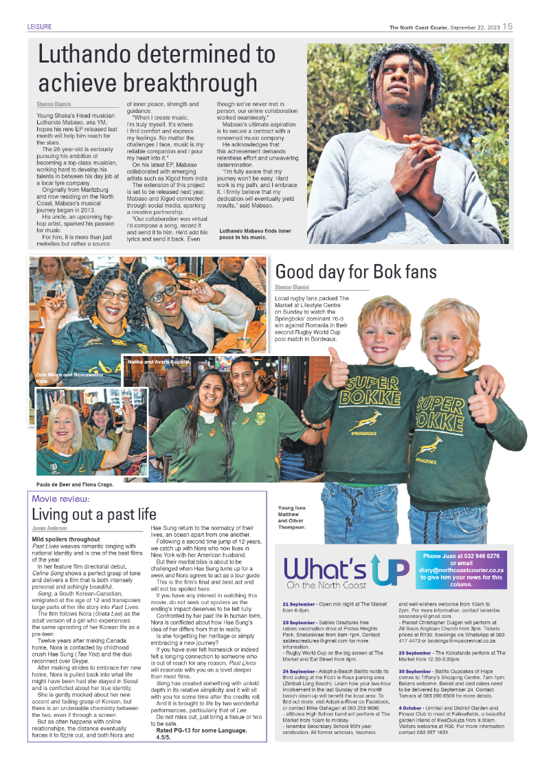 The North Coast Courier 22 September 2023 page 15