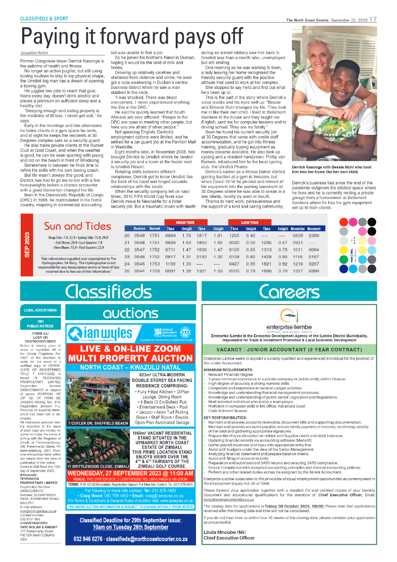 The North Coast Courier 22 September 2023 page 17