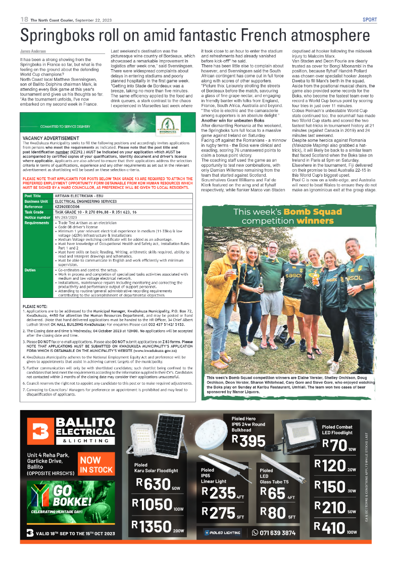 The North Coast Courier 22 September 2023 page 18