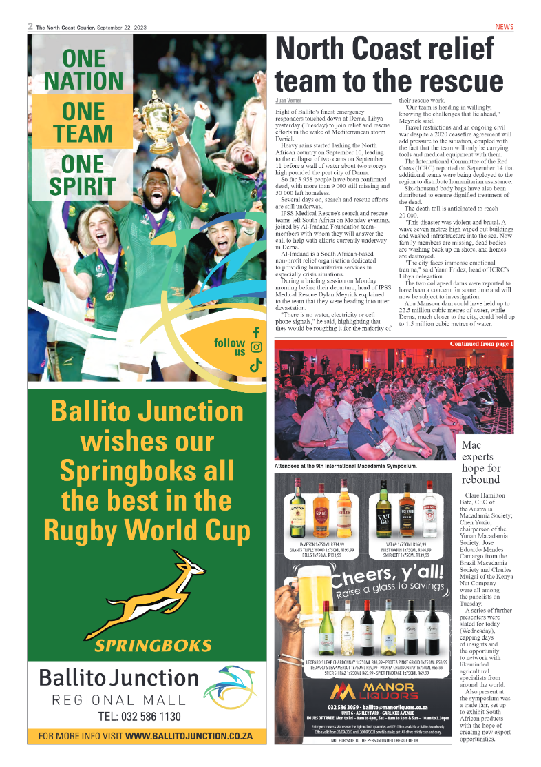 The North Coast Courier 22 September 2023 page 2
