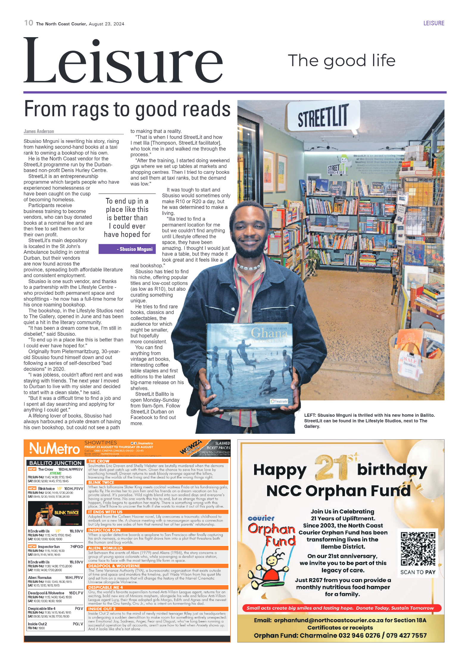 The North Coast Courier – 23 August 2024 page 10