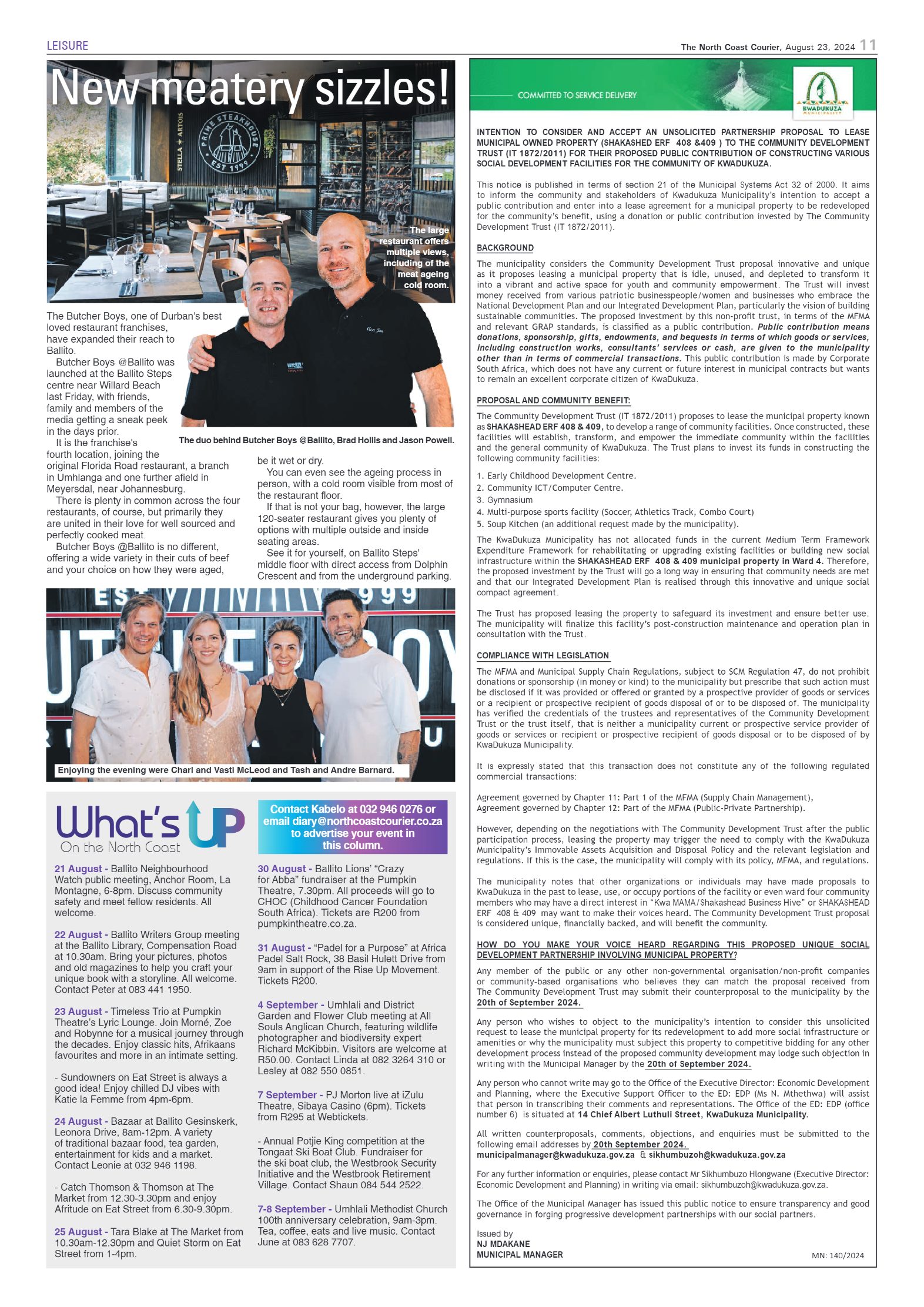 The North Coast Courier – 23 August 2024 page 11