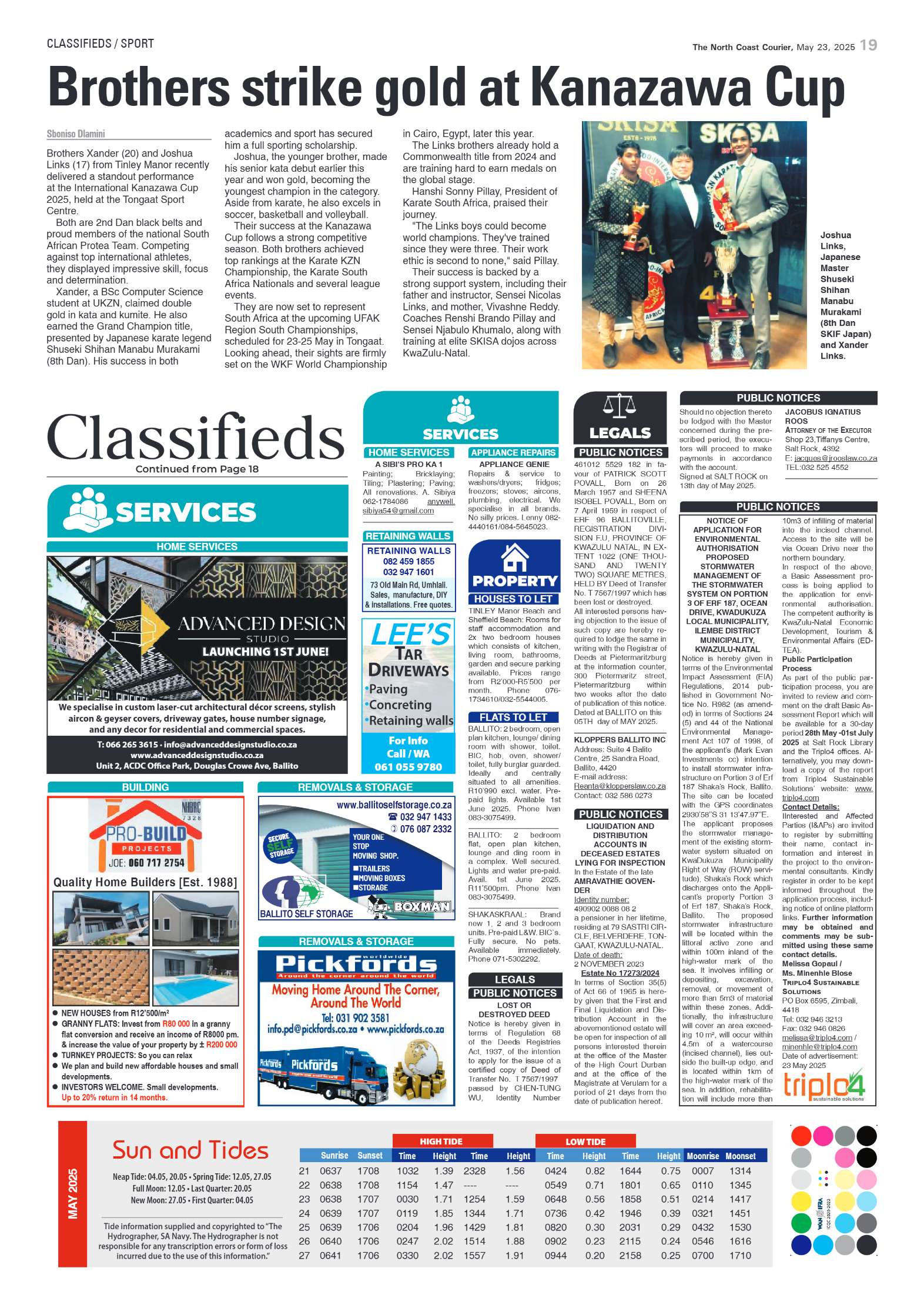 The North Coast Courier – 23 May 2025 page 19
