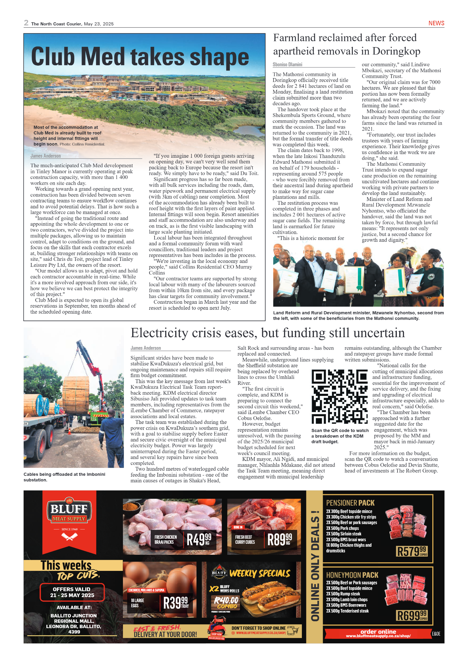 The North Coast Courier – 23 May 2025 page 2