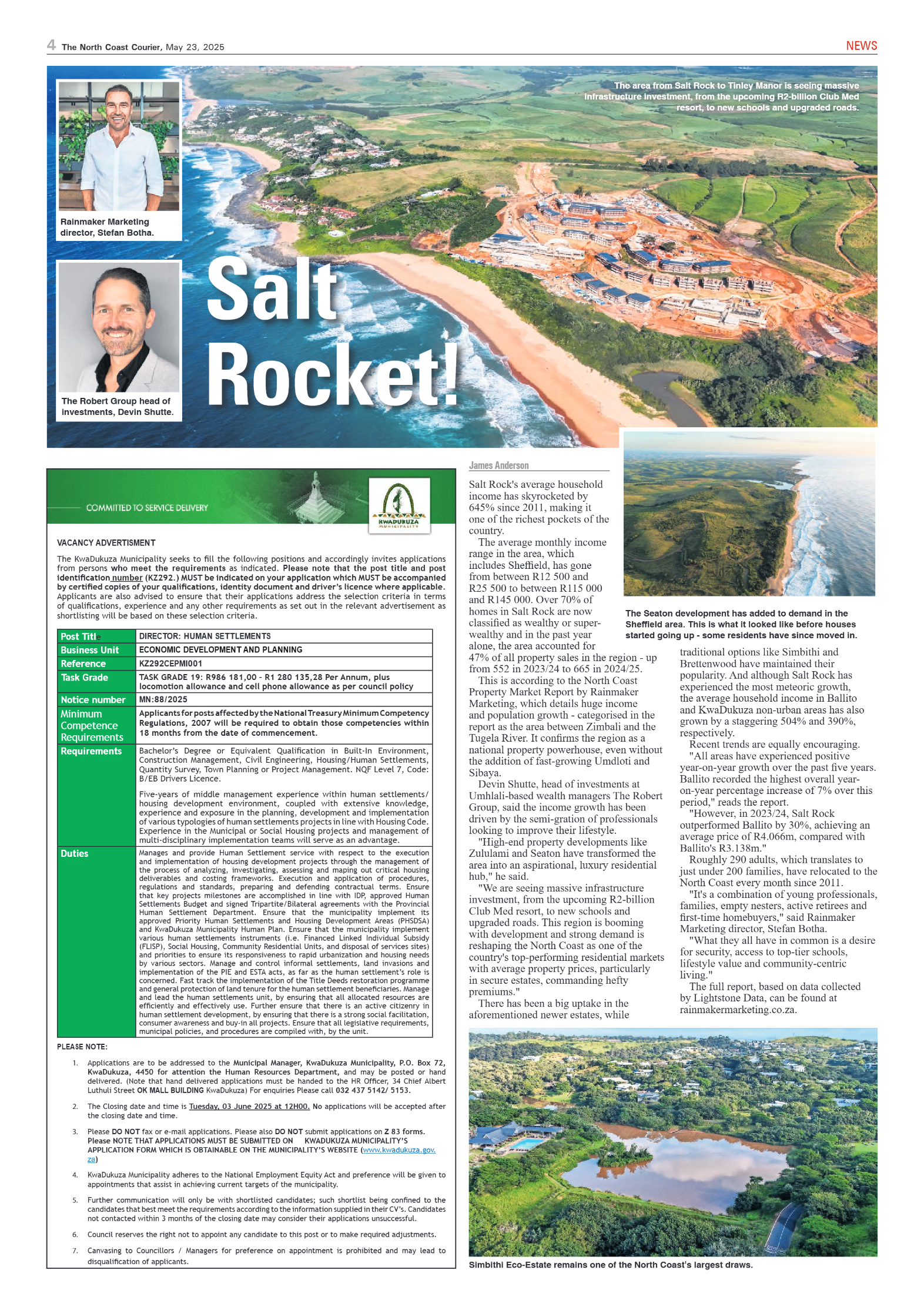 The North Coast Courier – 23 May 2025 page 4