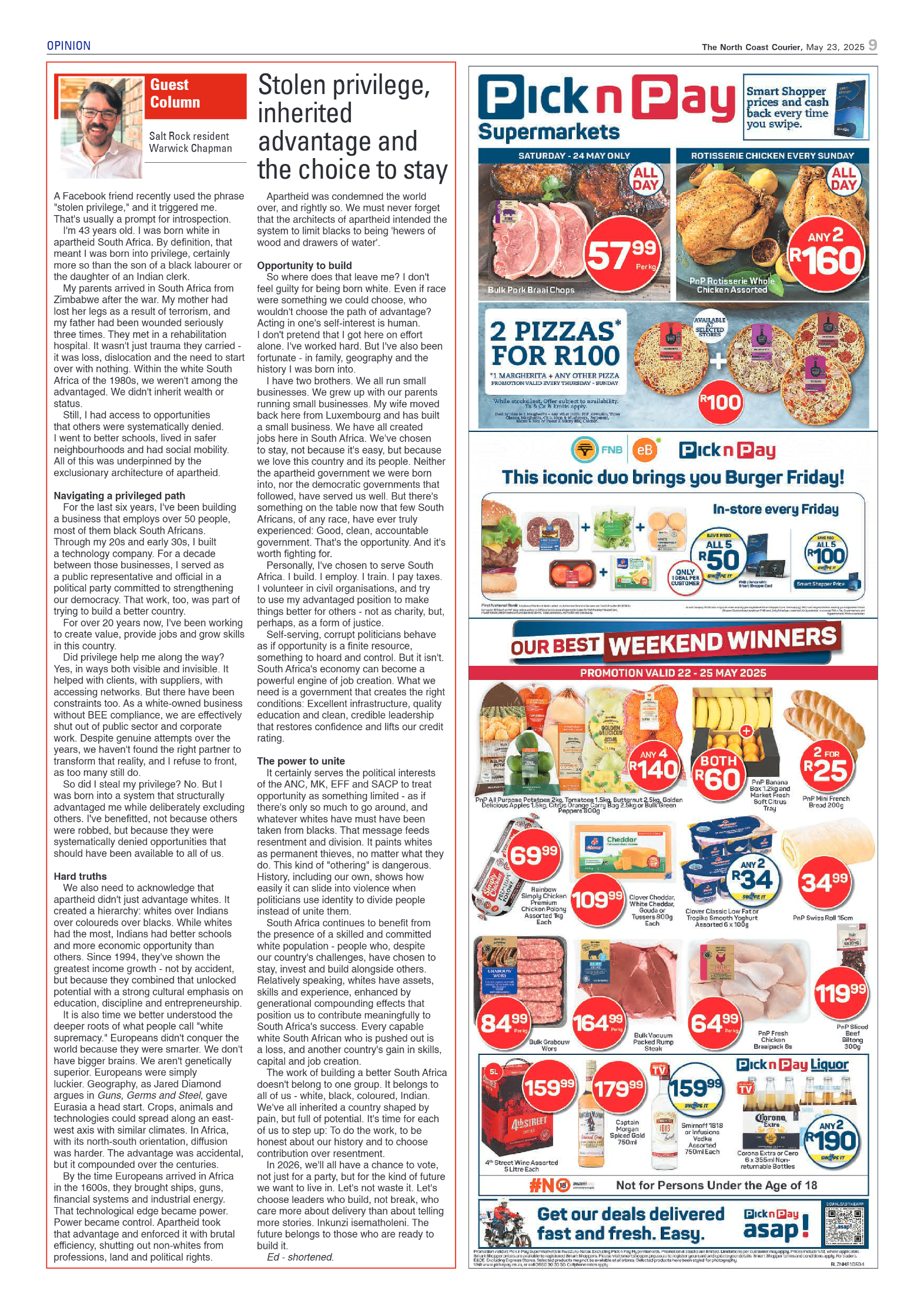 The North Coast Courier – 23 May 2025 page 9