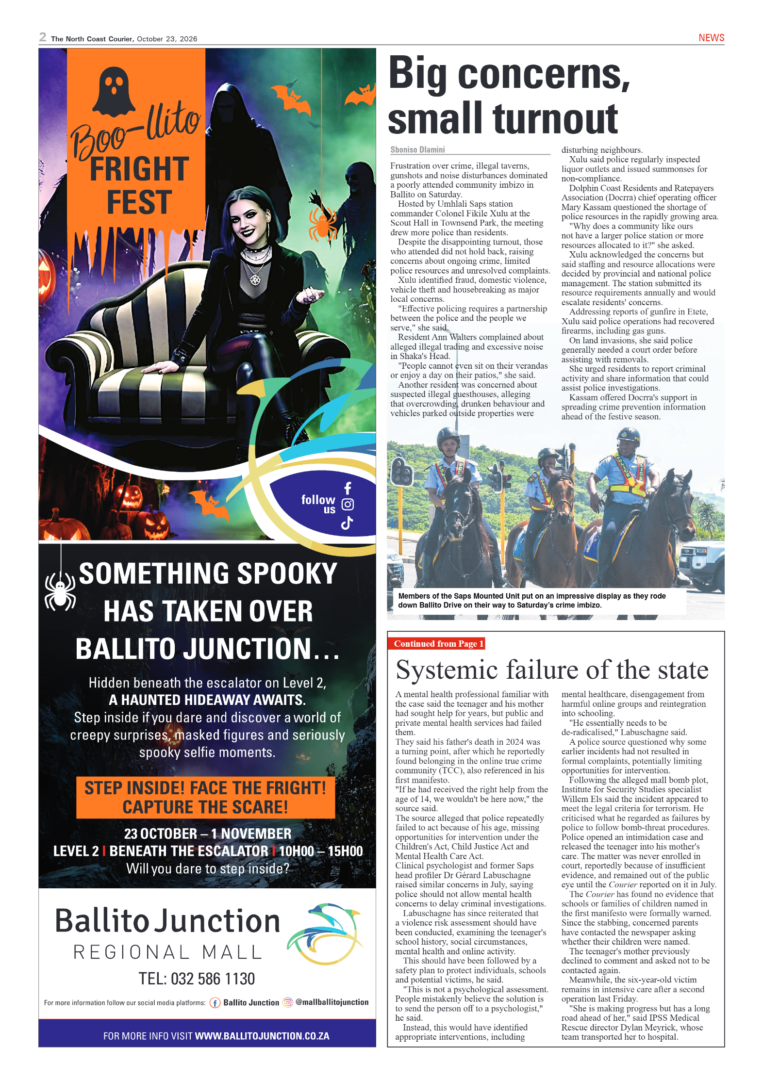 The North Coast Courier – 23 October 2026 page 2