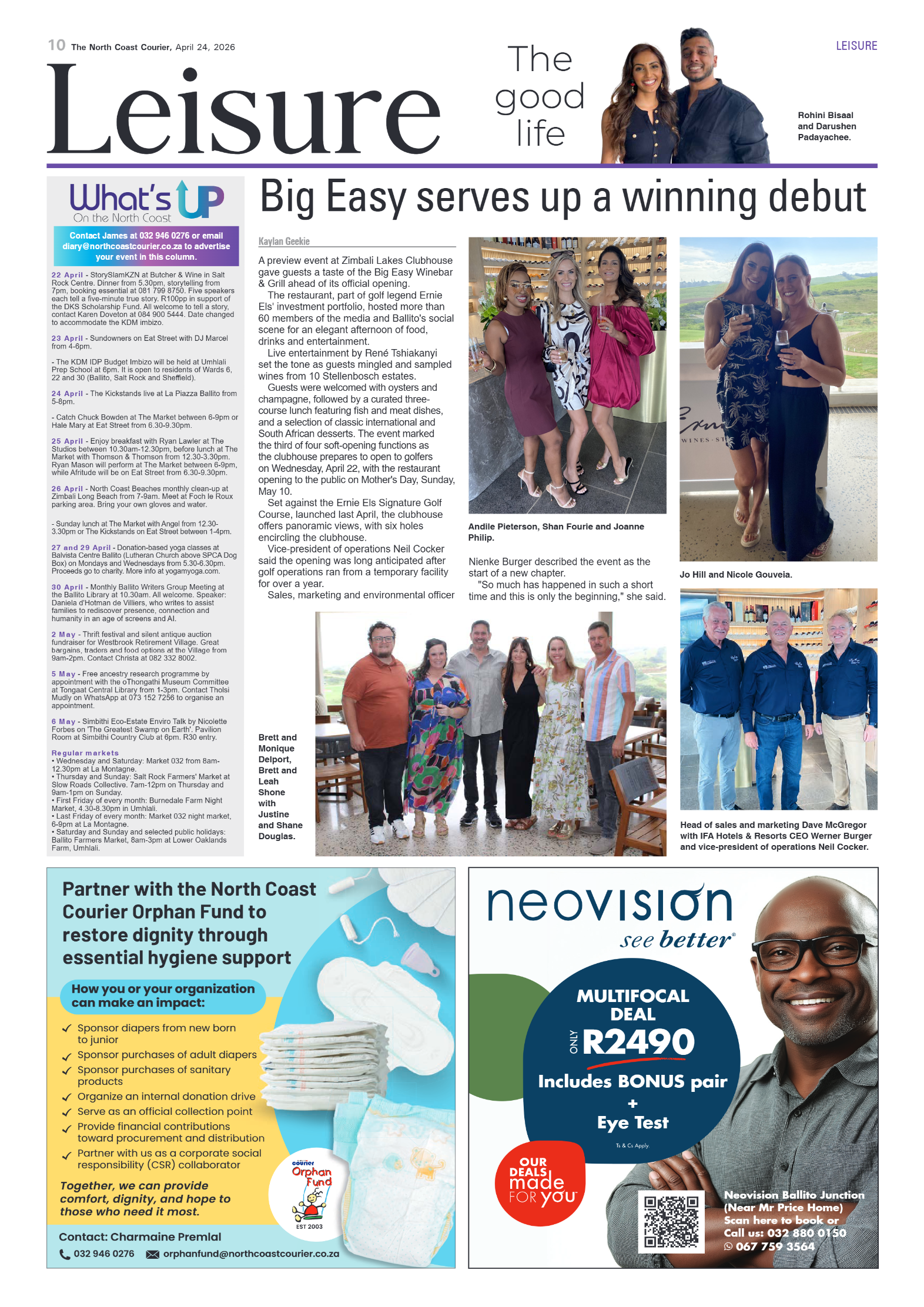 The North Coast Courier – 24 April 2026 page 10