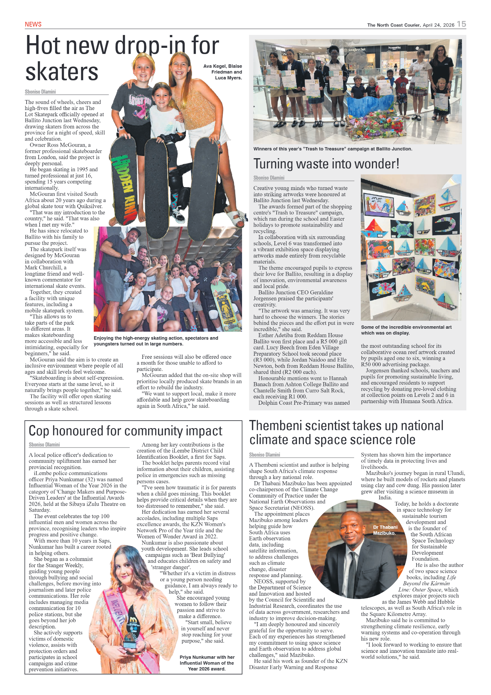 The North Coast Courier – 24 April 2026 page 15