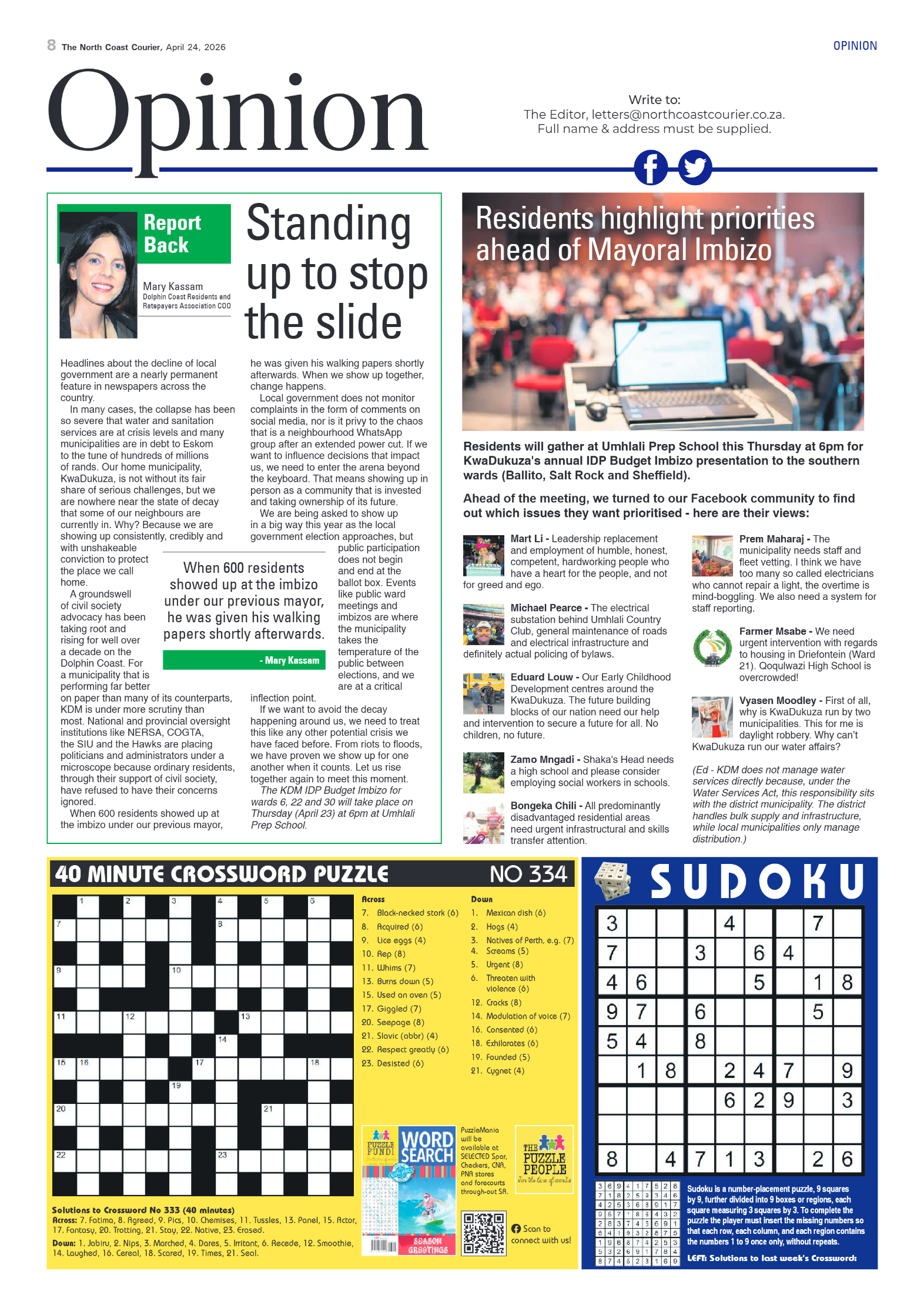 The North Coast Courier – 24 April 2026 page 8