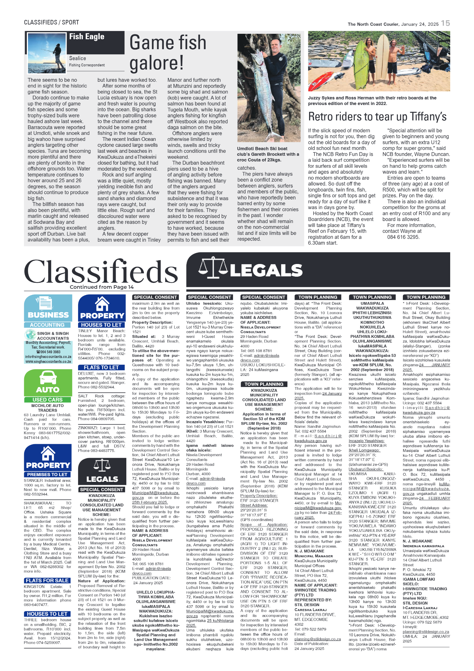 The North Coast Courier – 24 January 2025 page 15