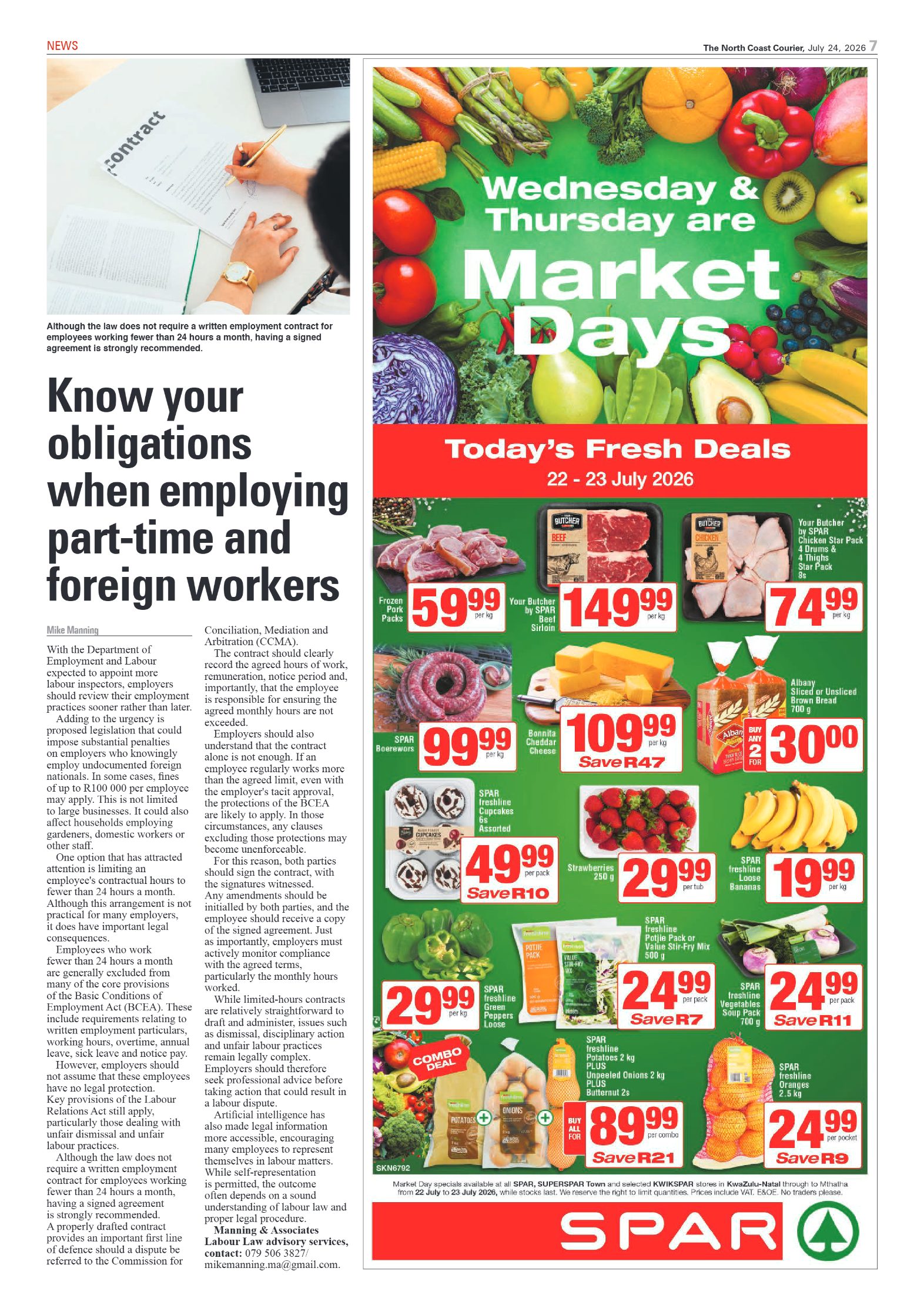 The North Coast Courier – 24 July 2026 page 7