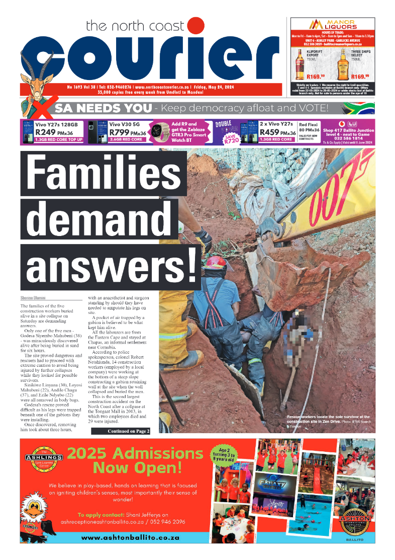 The North Coast Courier – 24 May 2024 page 1