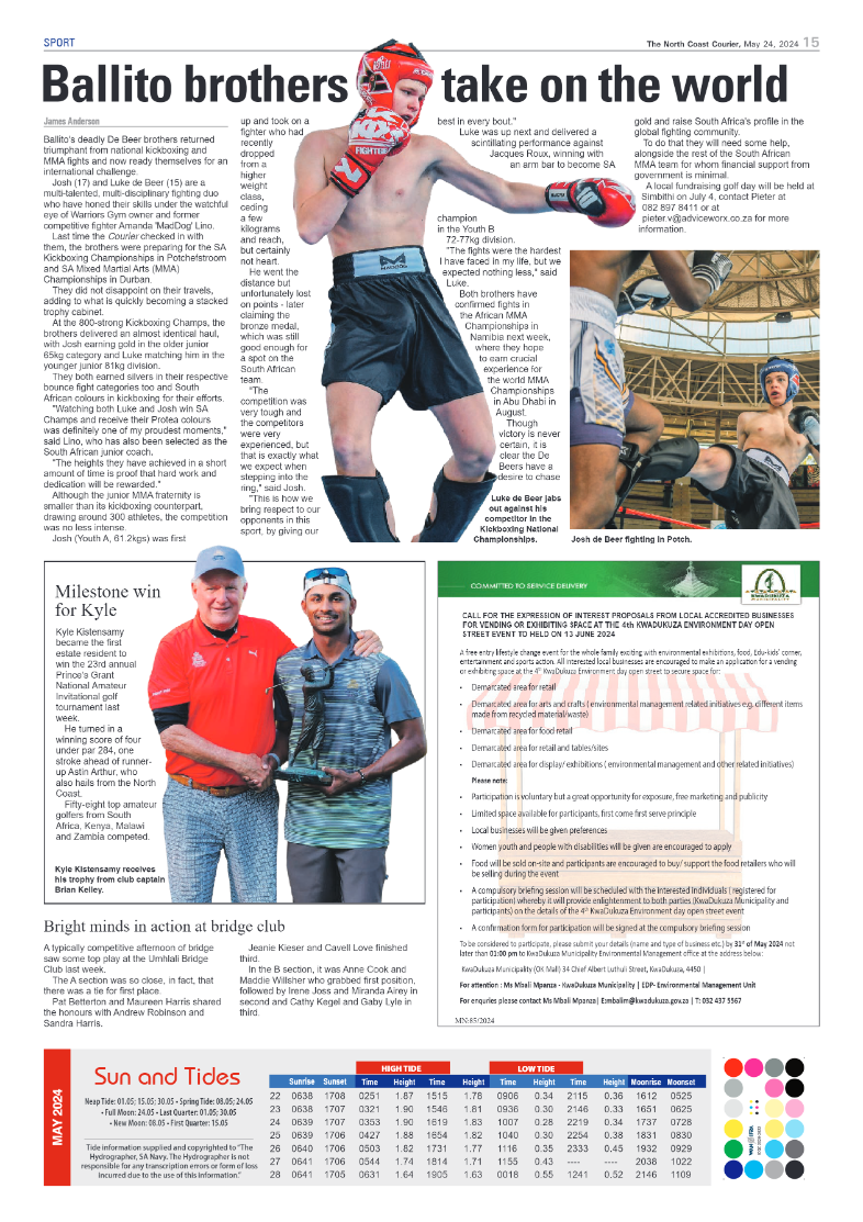 The North Coast Courier – 24 May 2024 page 15