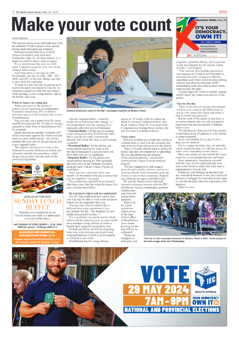 The North Coast Courier – 24 May 2024 page 4