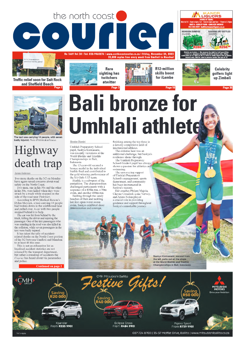 The North Coast Courier 24 November 2023 page 1