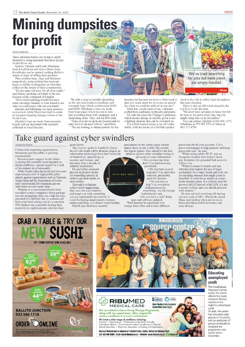The North Coast Courier 24 November 2023 page 12