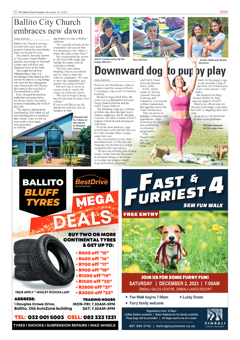 The North Coast Courier 24 November 2023 page 16