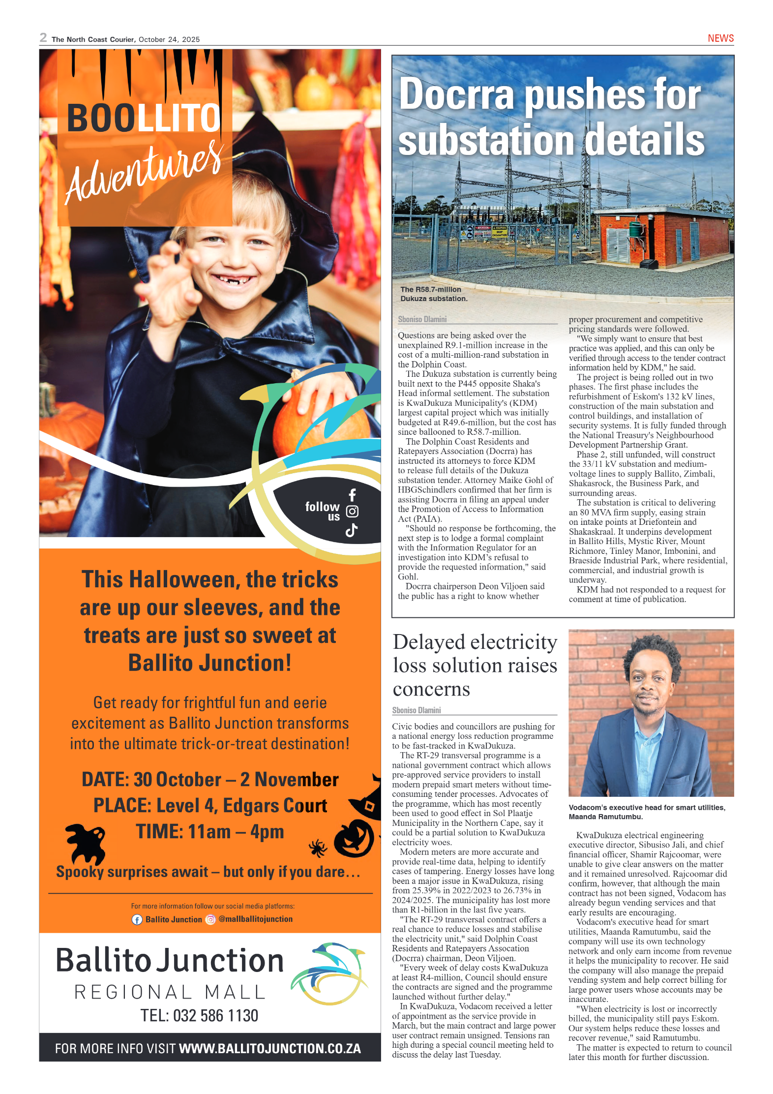 The North Coast Courier – 24 October 2025 page 2