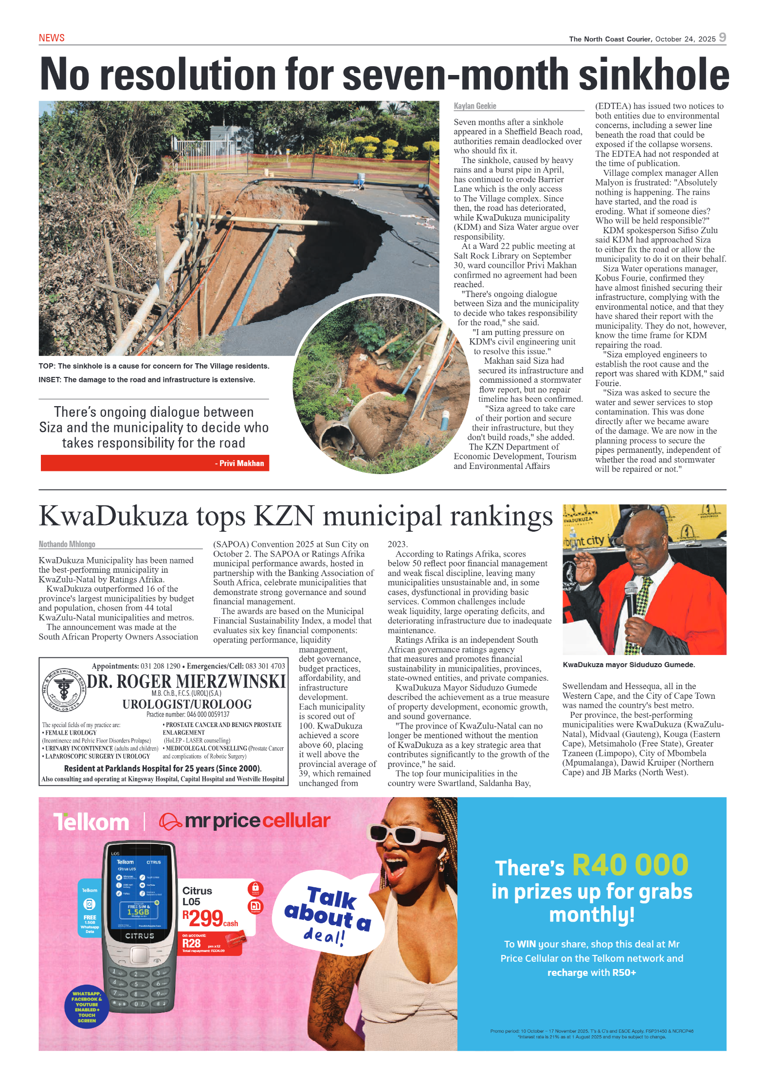 The North Coast Courier – 24 October 2025 page 9