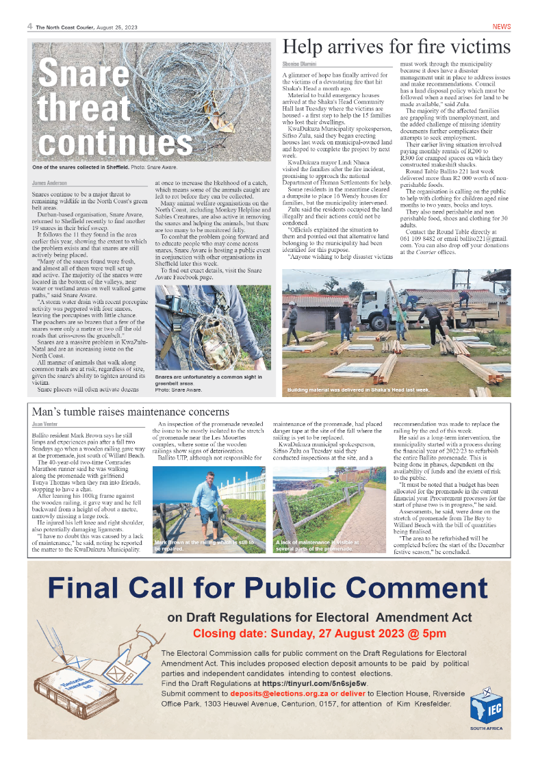 The North Coast Courier 25 August 2023 page 4