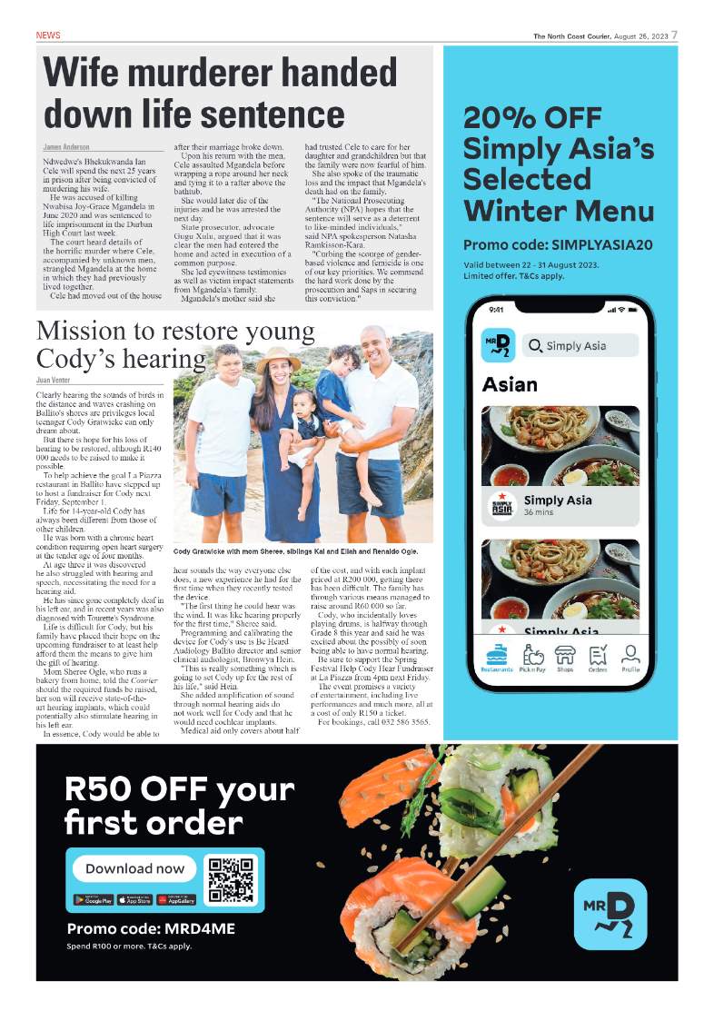 The North Coast Courier 25 August 2023 page 7