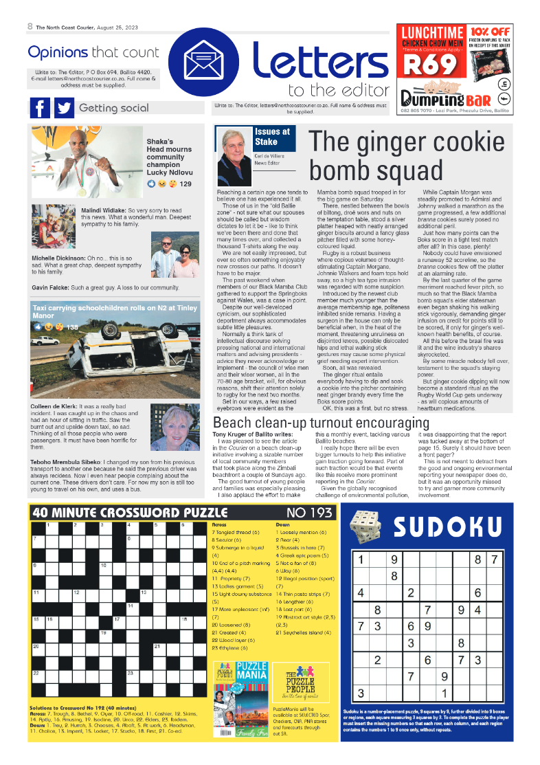 The North Coast Courier 25 August 2023 page 8