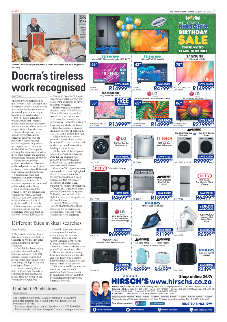 The North Coast Courier 25 August 2023 page 9
