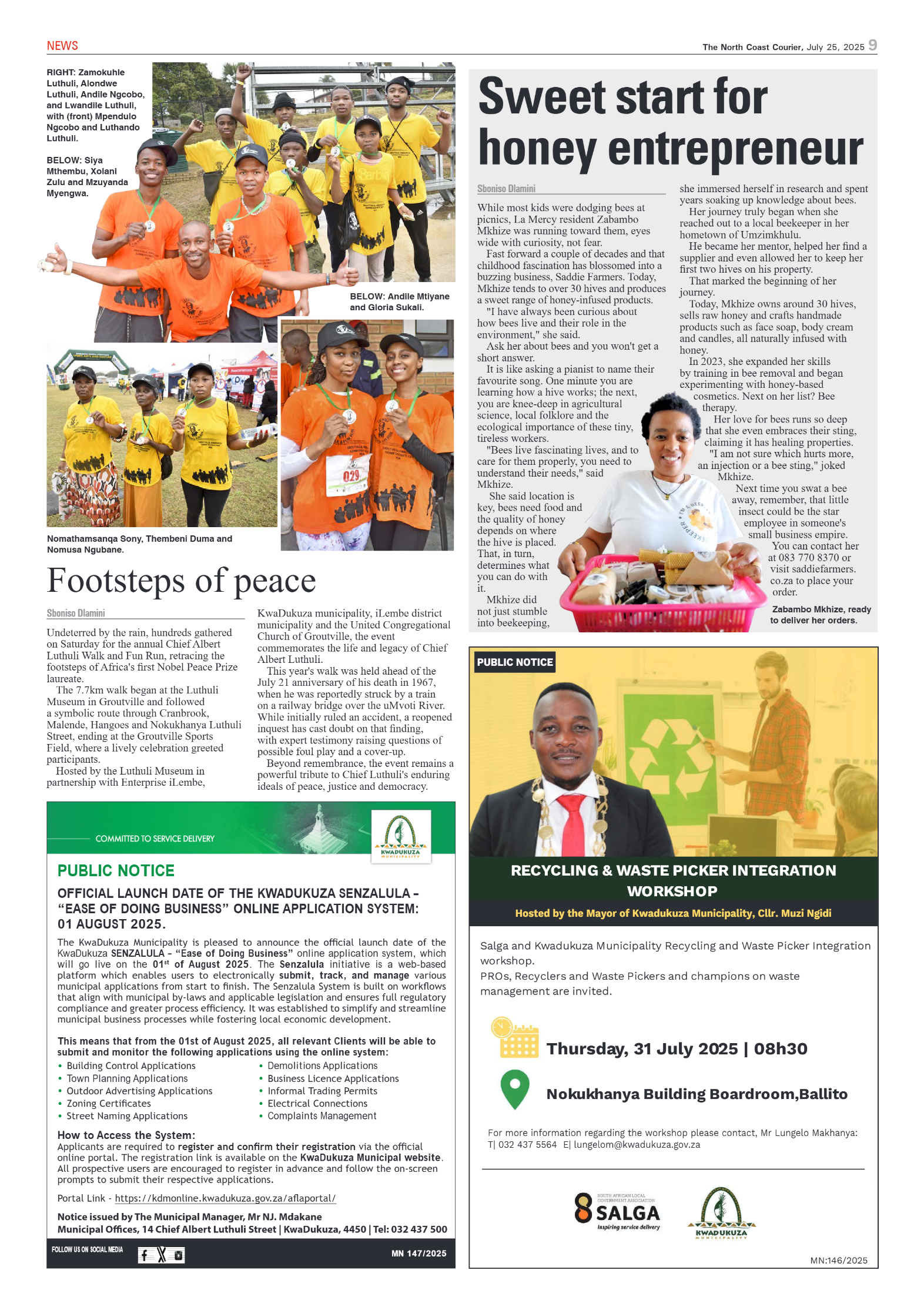 The North Coast Courier – 25 July 2025 page 9