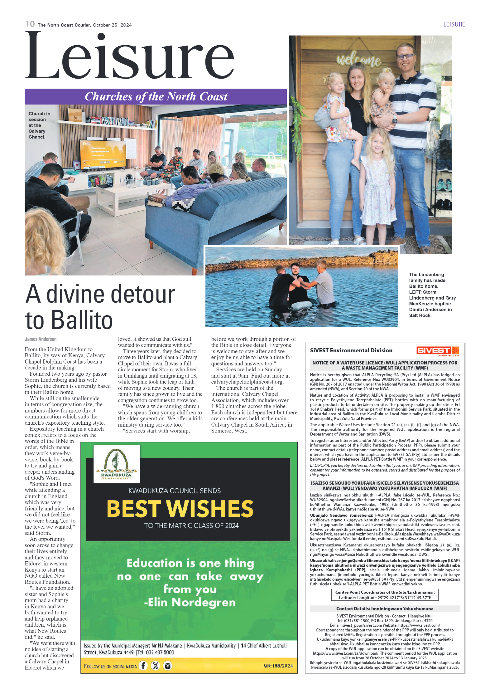 The North Coast Courier – 25 October 2024 page 10