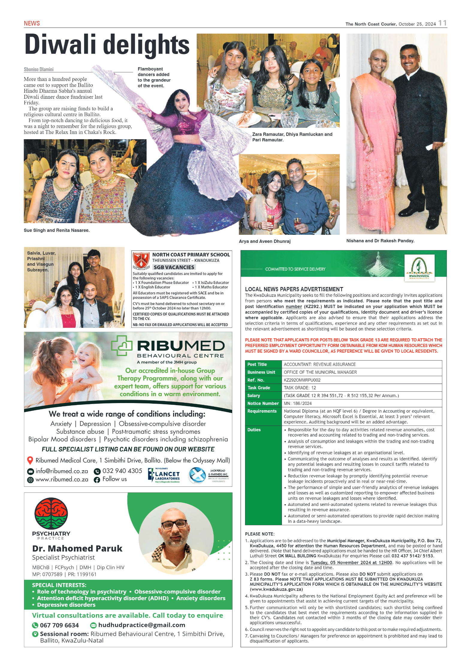 The North Coast Courier – 25 October 2024 page 11